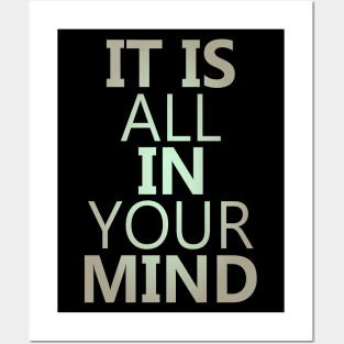 Its all in your mind, Wise Mind | high visibility Posters and Art